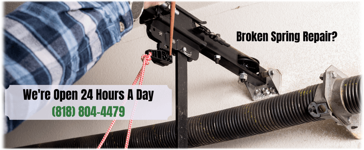 Broken Garage Door Spring Repair Glendale CA (818) 804-4479